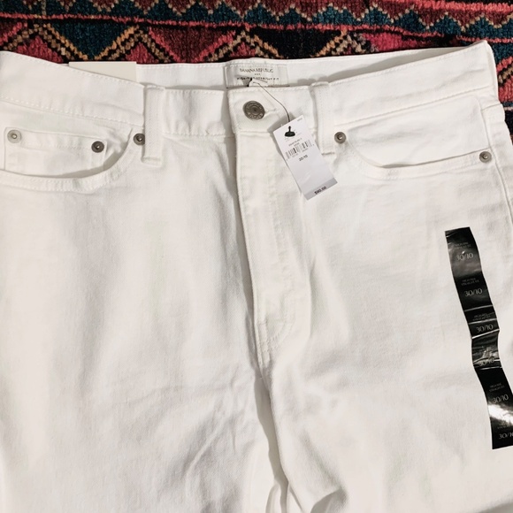 Banana Republic Factory High Rise White Jeans - Picture 2 of 2